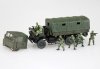 Aoshima 01208 JGSDF 3 1/2t Truck with Additional Armor w/6 Figures 1/72